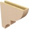 Ekena Millwork 4"W x 16"D x 16"H Thin Ridgewood Rough Cedar Woodgrain TimberThane Corbel, Primed Tan CORUR04X16X16RIDRCPR - alternate 2